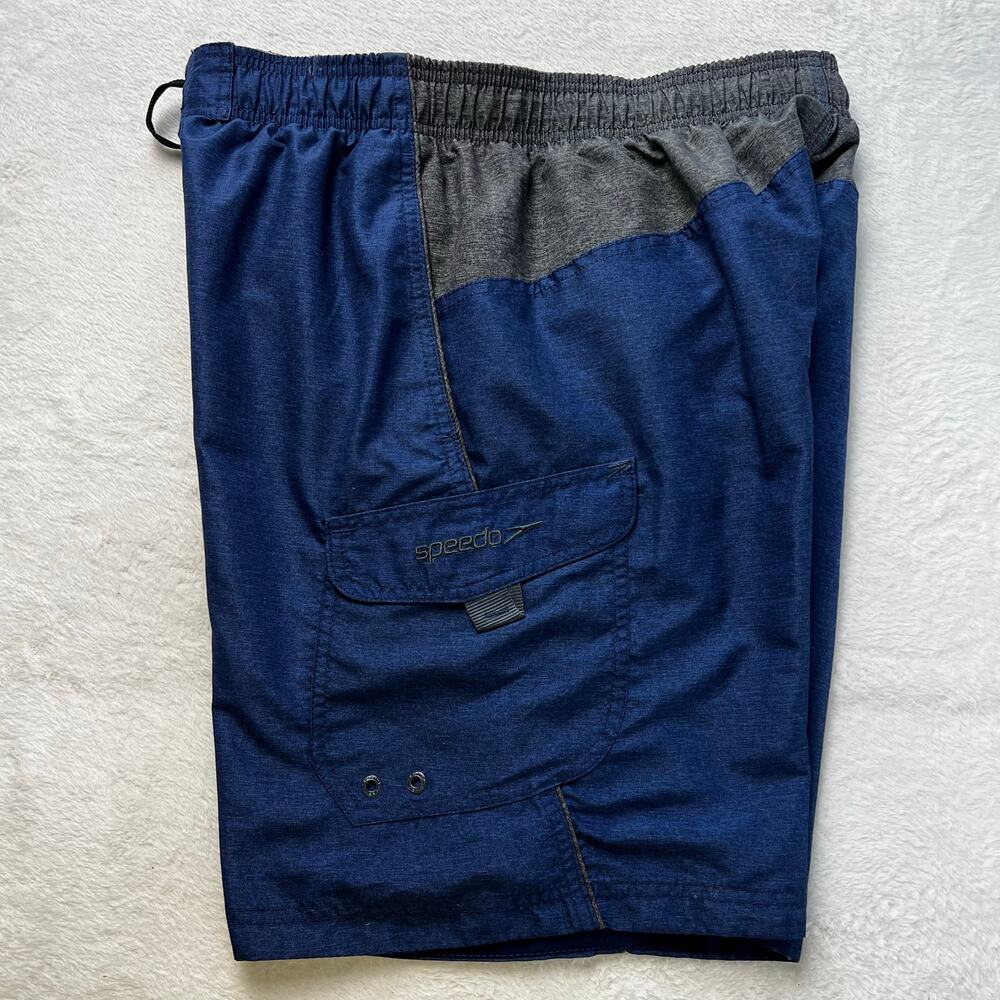 Speedo Men’s navy Blue swim trunks shorts size Large - Picture 1 of 8